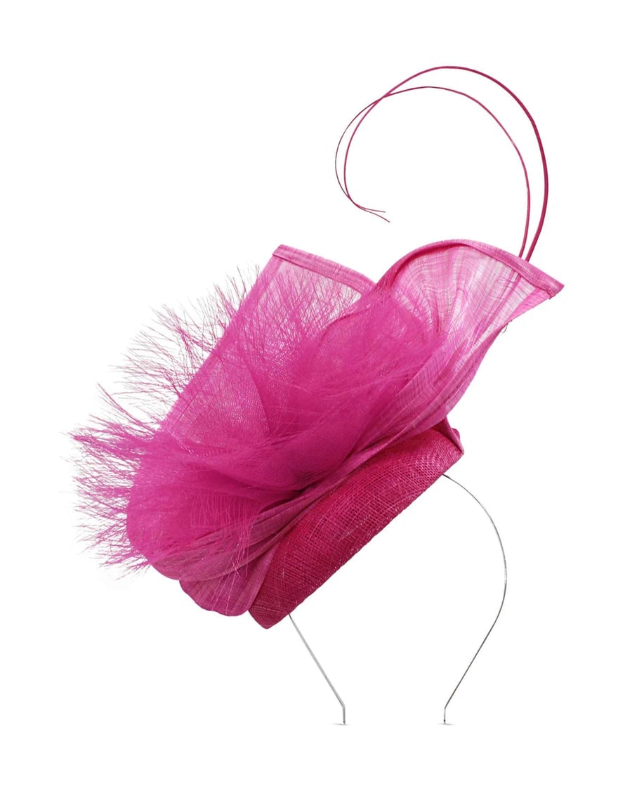 Morgan & Taylor Rubi Fascinator, Hot Pink photo 2