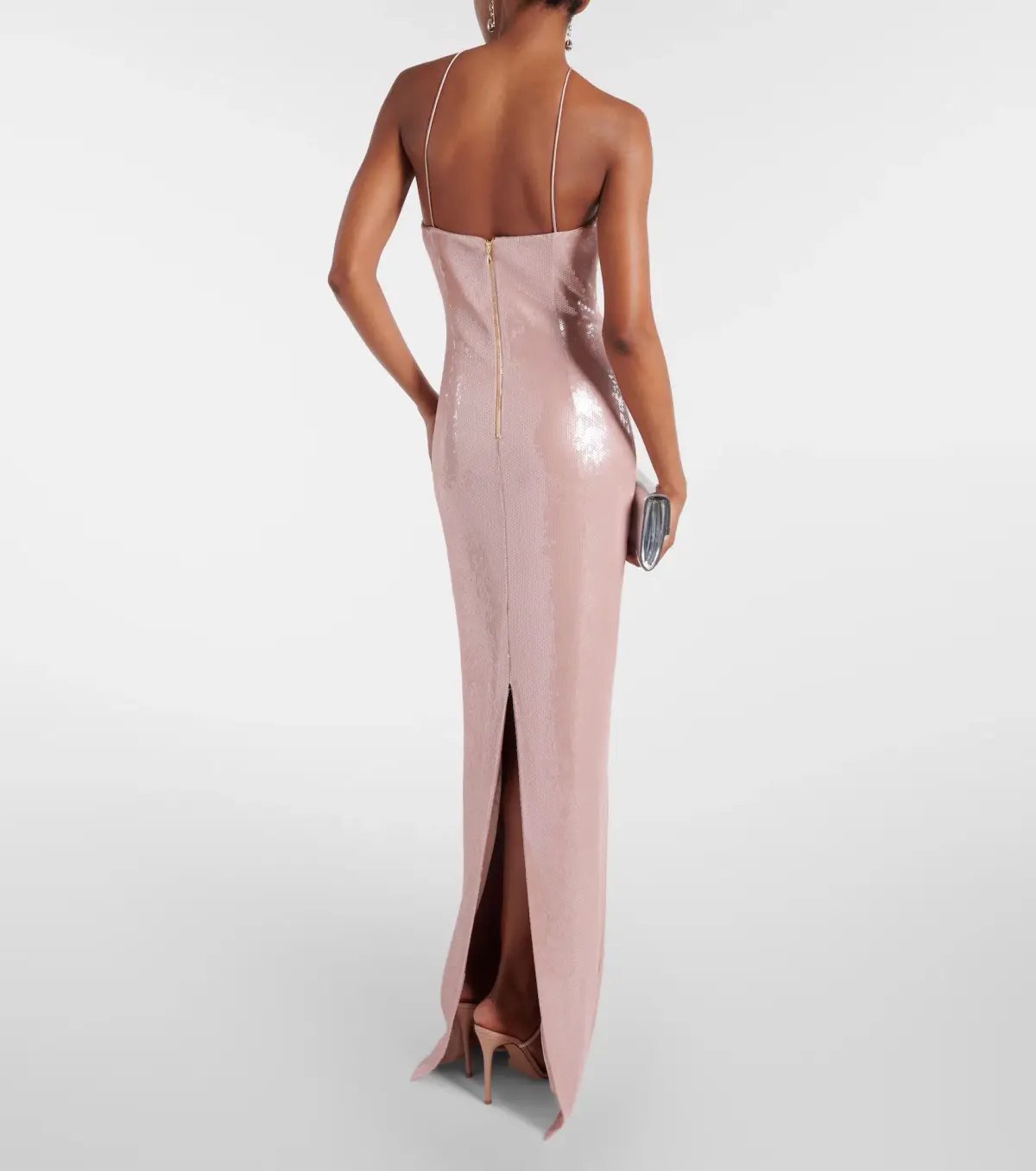 Rebecca Vallance Paige Gown Champagne Size 8 photo 3
