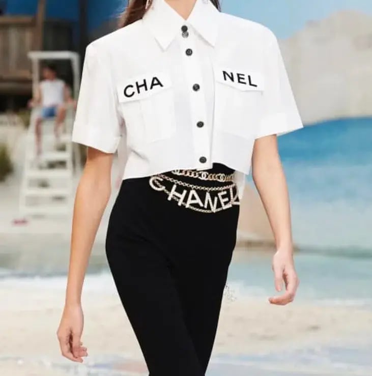 Chanel Logo Chain Belt Gold photo 4