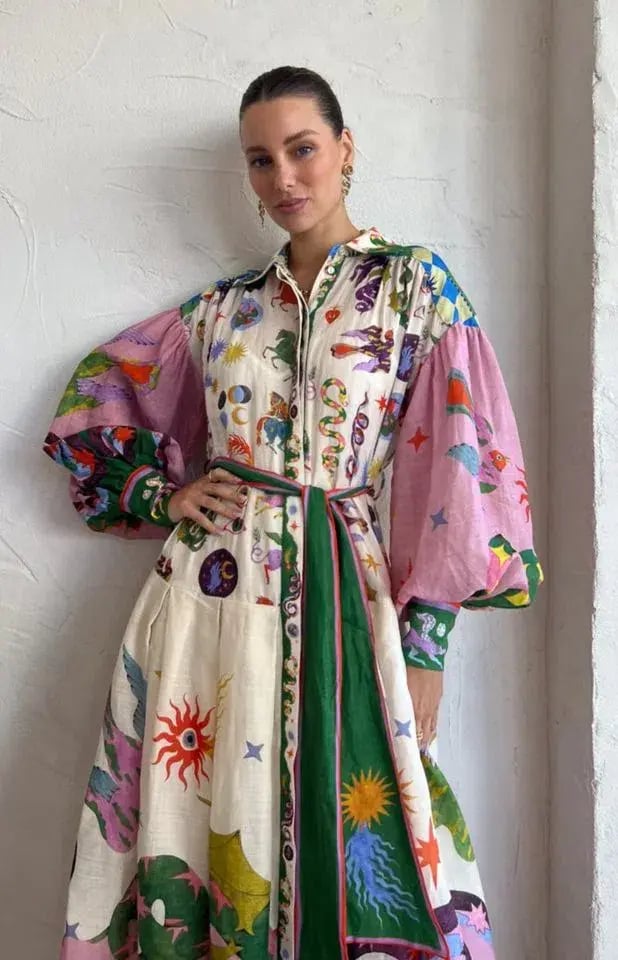 Alemais Seeker Shirt Dress Multi Size Size AU 8 photo 2