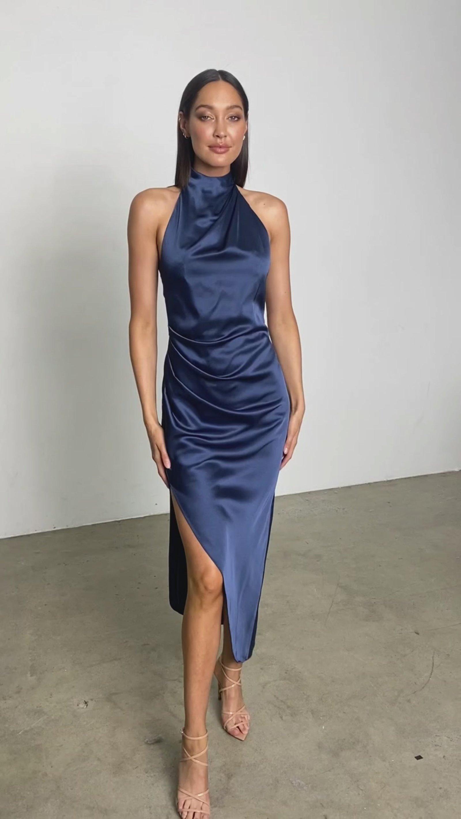 Amelia Halter Gown in Midnight photo 5