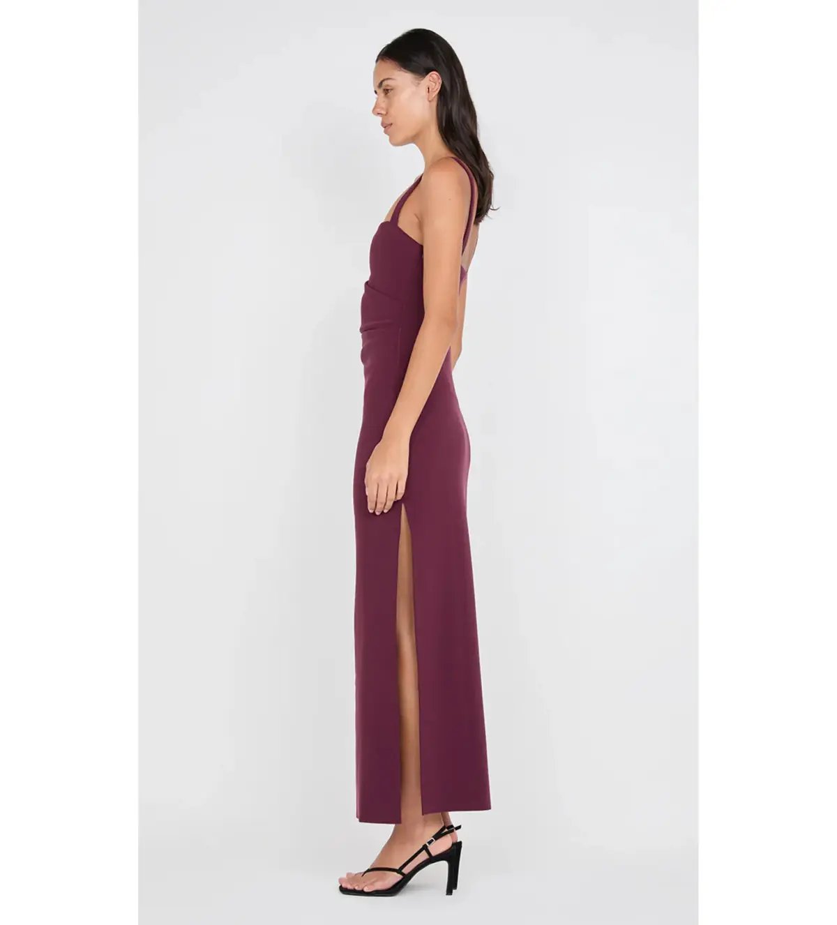 Bec & Bridge Leora Tuck Maxi Dress in Plun Size AU 6 photo 3