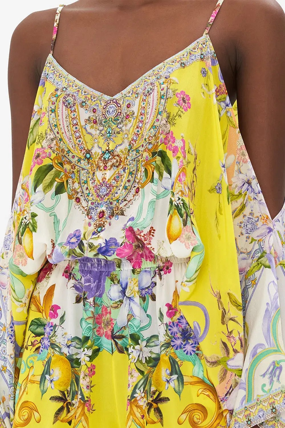Camilla Franks Drop Shoulder Playsuit Caterina Spritz Yellow Size M / AU 12 photo 5