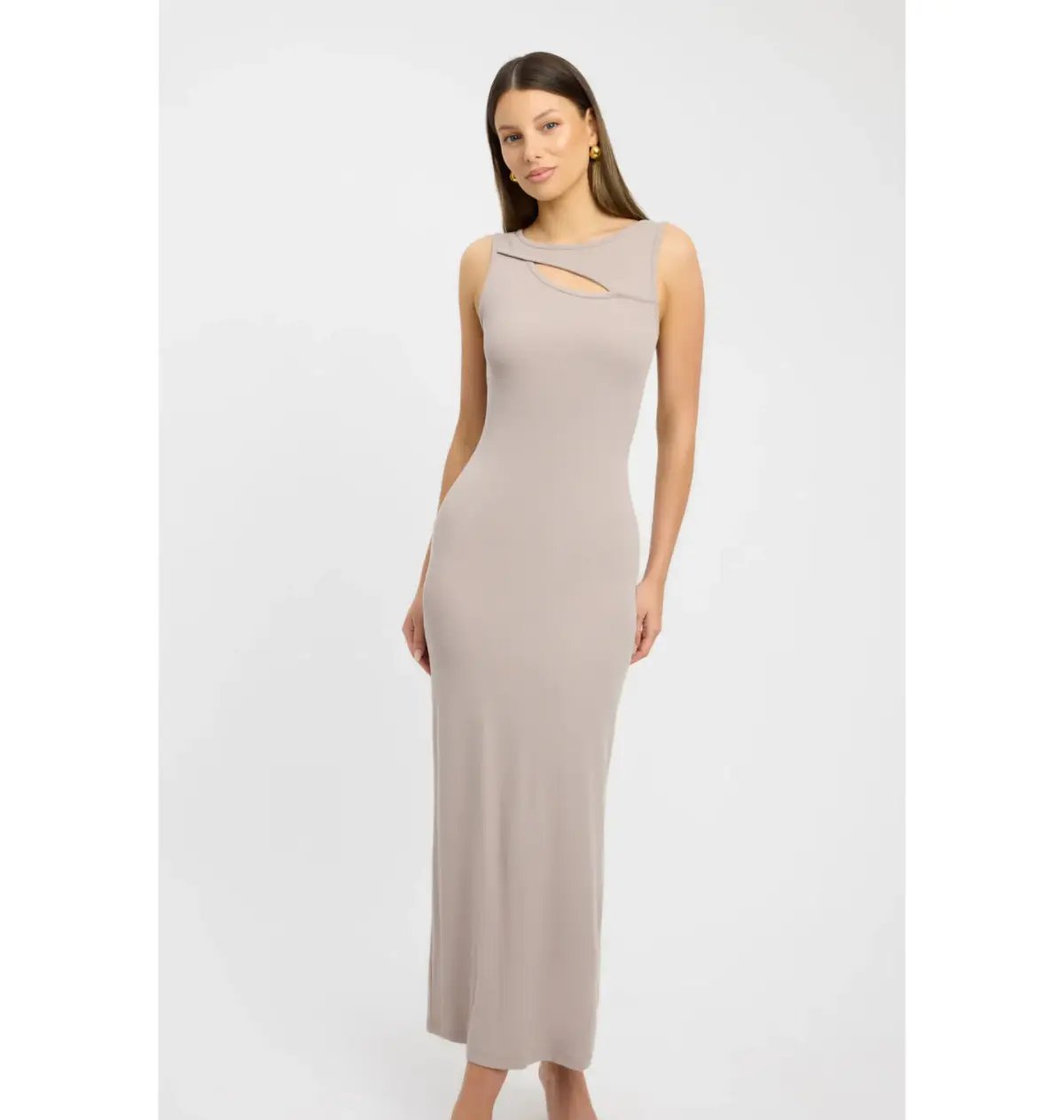 Kookaï Zara Maxi Dress Ash Grey Size AU 34 / AU 6 photo 2
