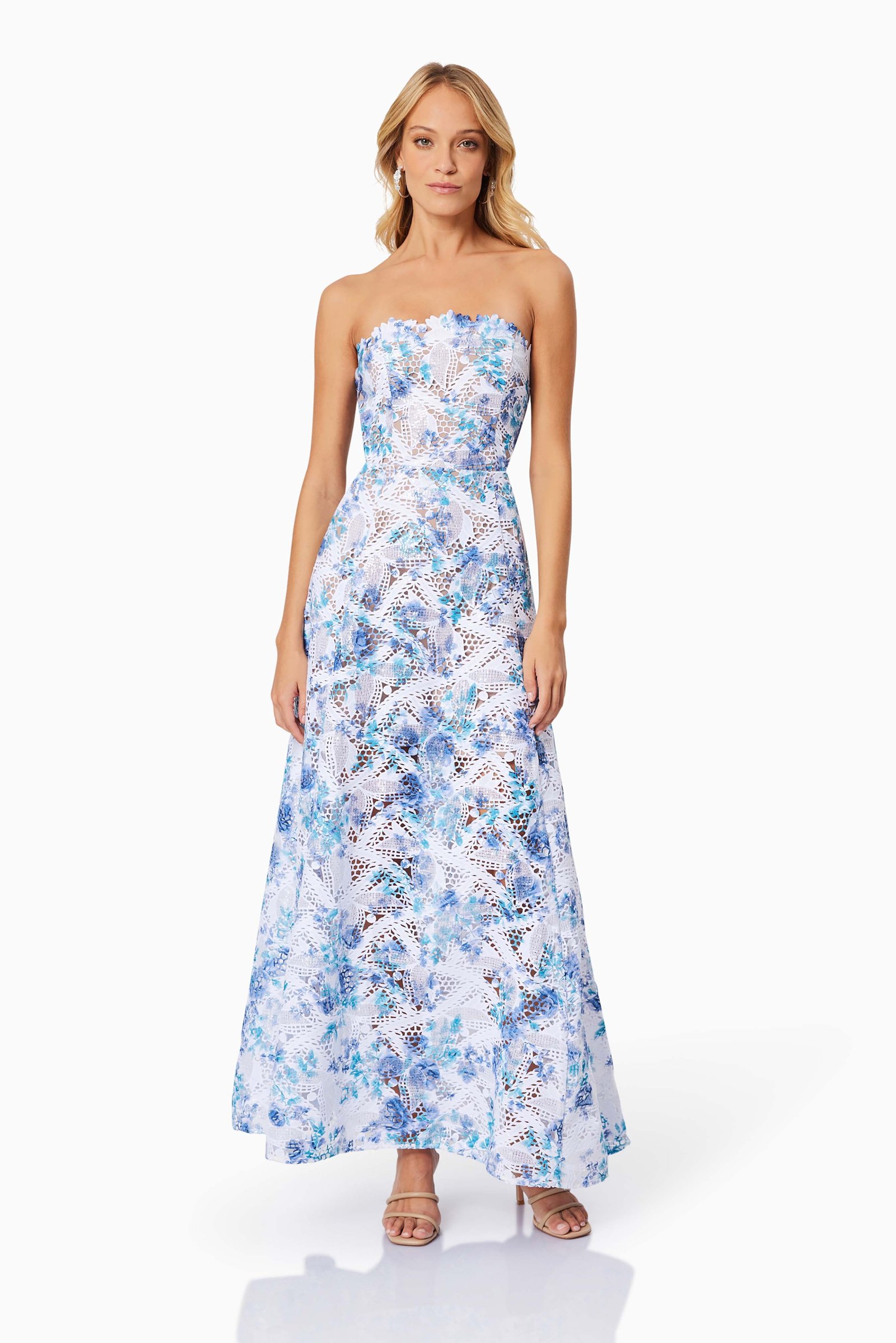 ELLIATT SAVANNAH MAXI DRESS - BLUE MULTI photo 5