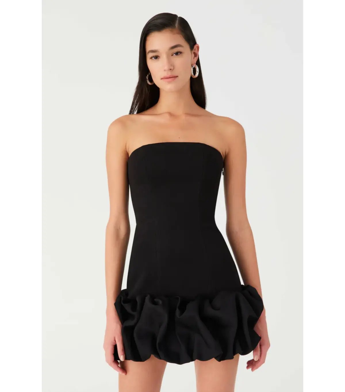 MISHA Saphira Crepe Mini Dress Black Size 4/XXS photo 2