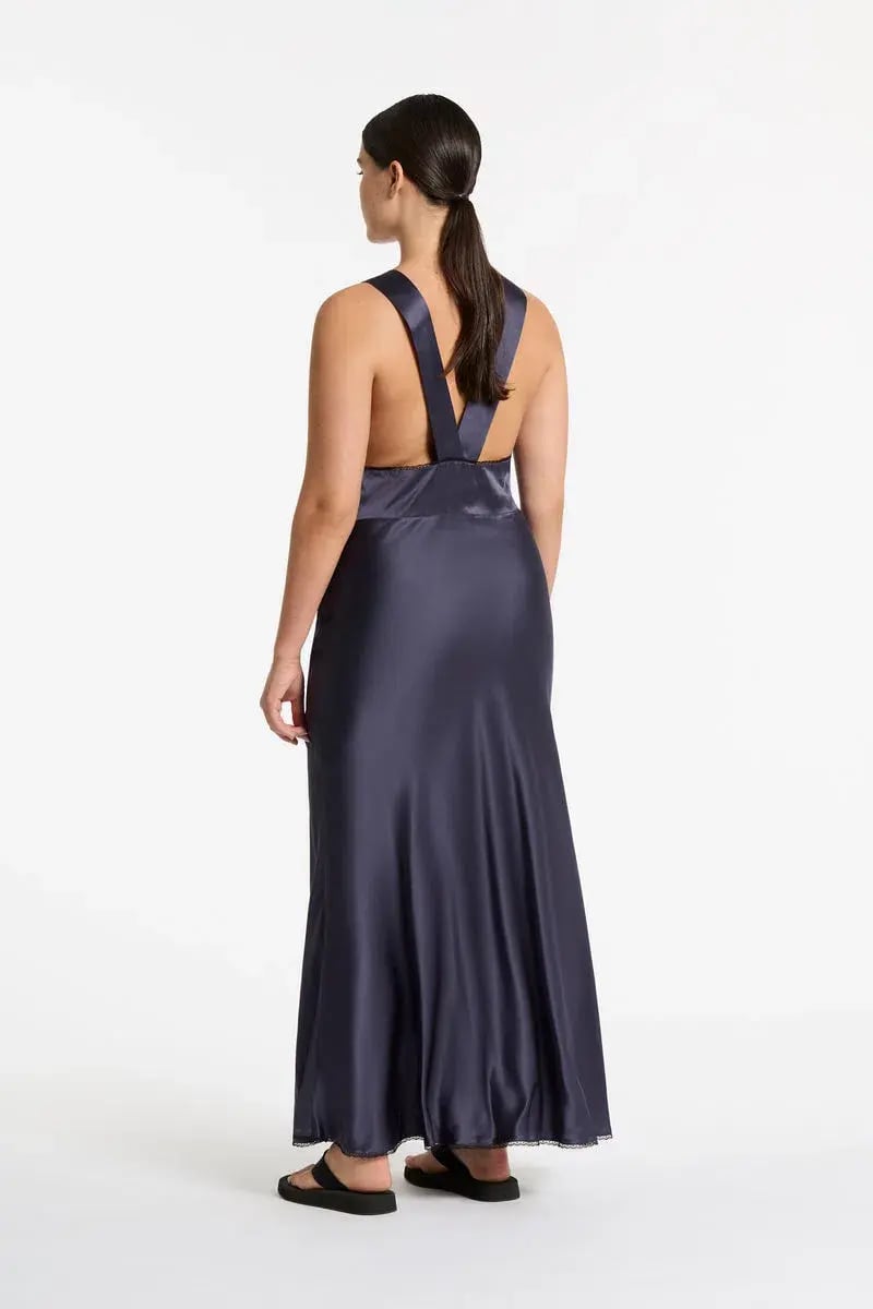 Sir the label Aries Cut Out Gown Navy Size 3/ AU 12 photo 4