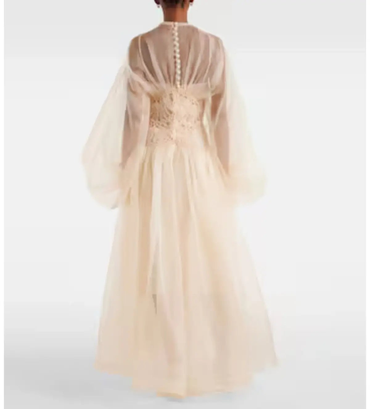 Zimmermann Illuminate Macrame Gown Maxi in Cream Size AU 6 photo 2
