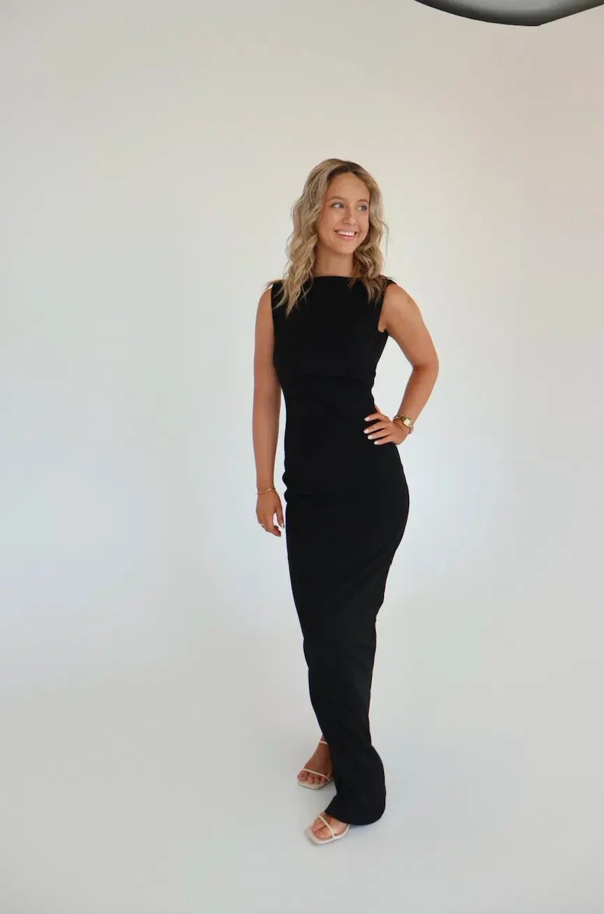 Effie Kats Verona Gown Black Size S / AU 8 photo 9