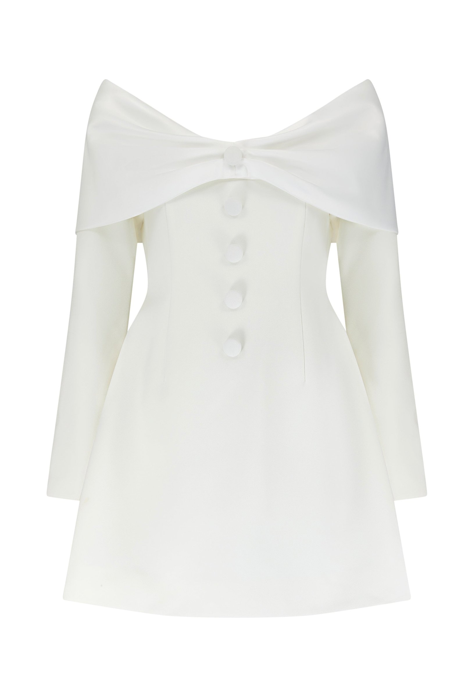 ODD MUSE THE ULTIMATE MUSE BOW MINI DRESS - WHITE photo 6