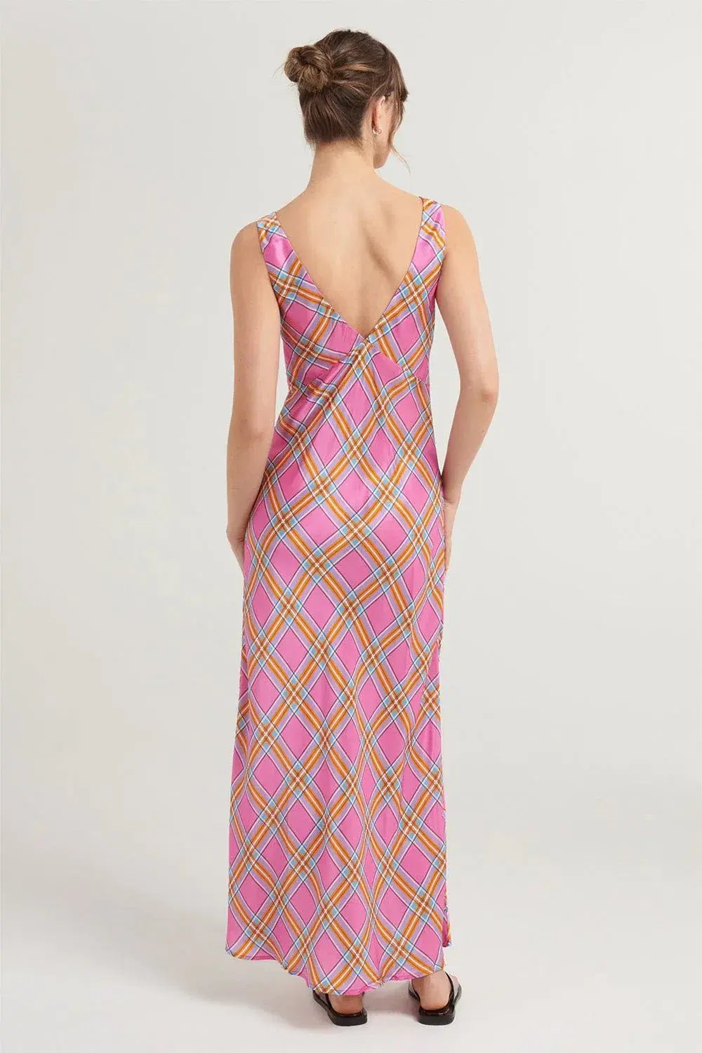 Steele Eadie Dress Pink Check Size XL / AU 14 photo 2