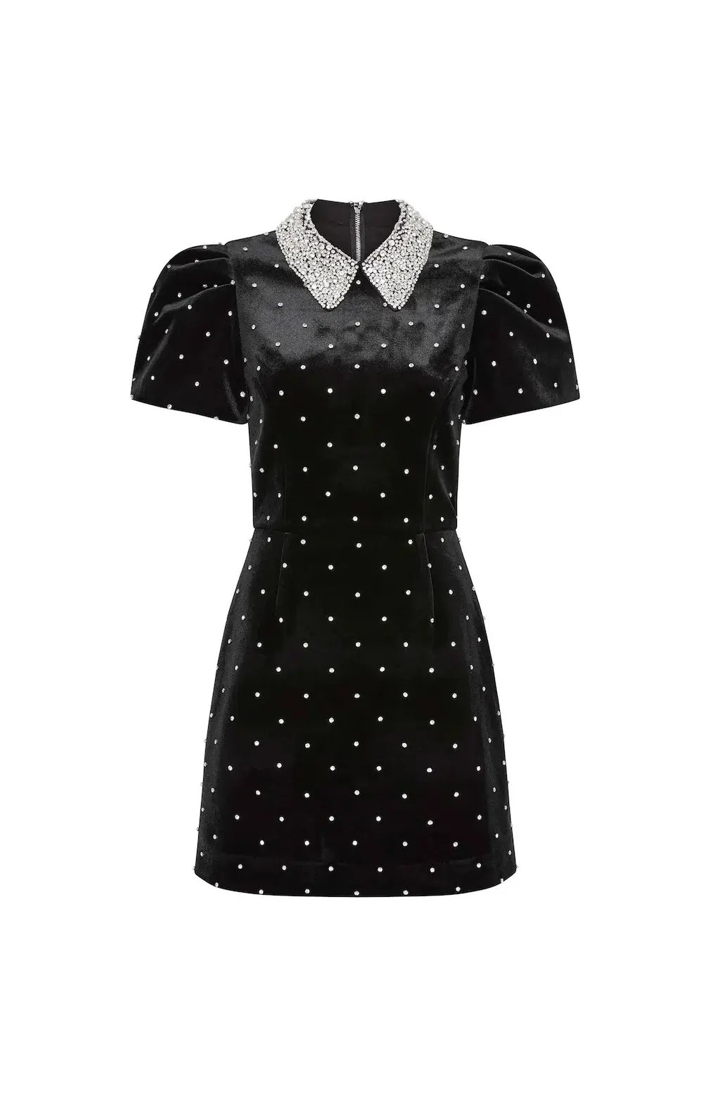 Rebecca Vallance Alisa Puff Sleeve Mini Dress Black Size 14 photo 5