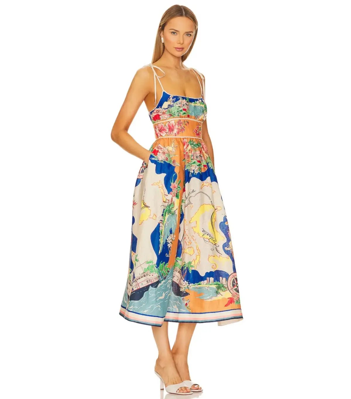 Zimmermann Alight Picnic Dress in Nautical Map Size 4 / AU 16 photo 2