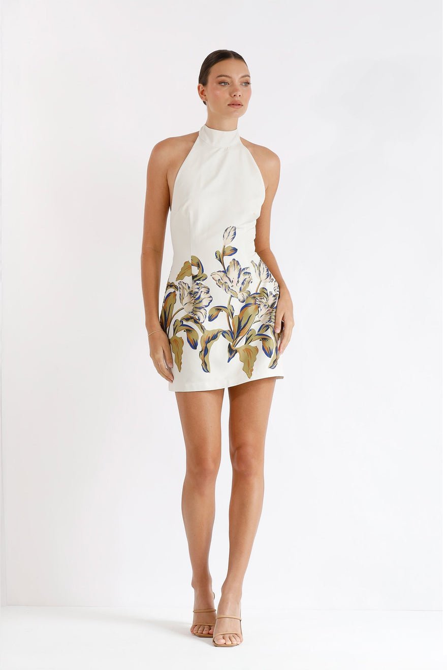 Pasduchas Flourish Halter Dress - Multi photo 2