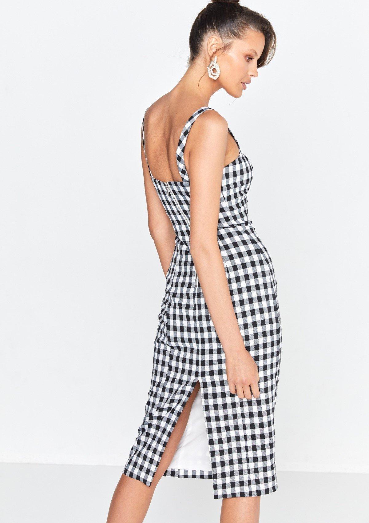 Mossman The Cross Check Dress Print Size 8 photo 2