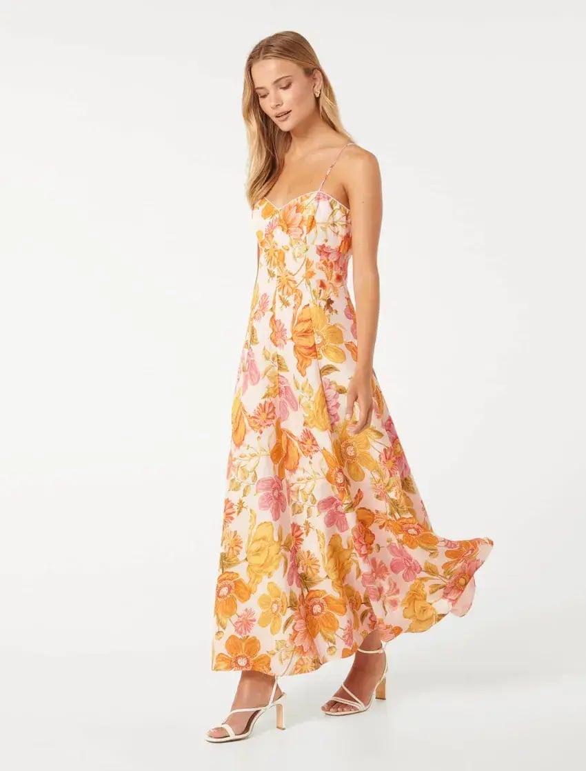 Forever New Vayda Strap Midi Sun Dress Size 8 photo 3