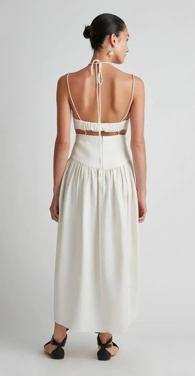Camilla and Marc Alina Midi Dress White Size 8 photo 2