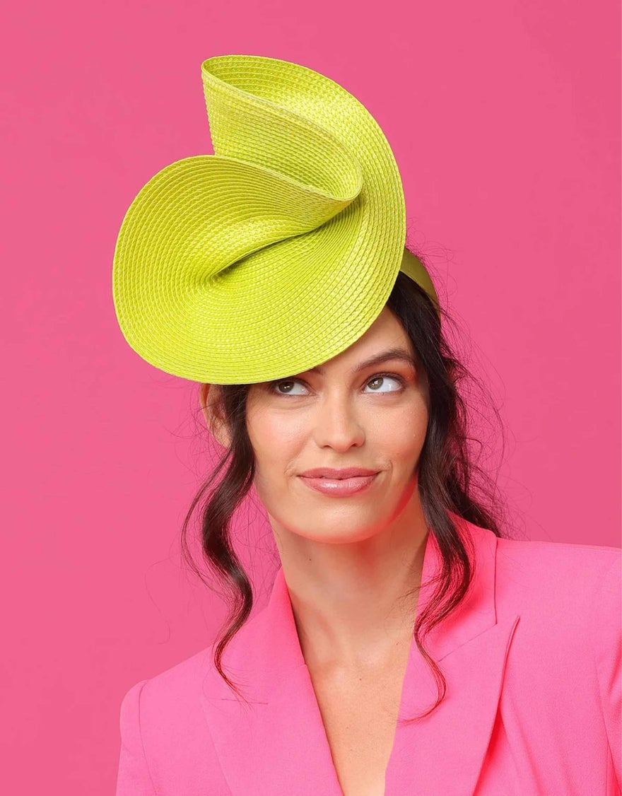 Morgan & Taylor Alexia Fascinator, Lime Green photo 4