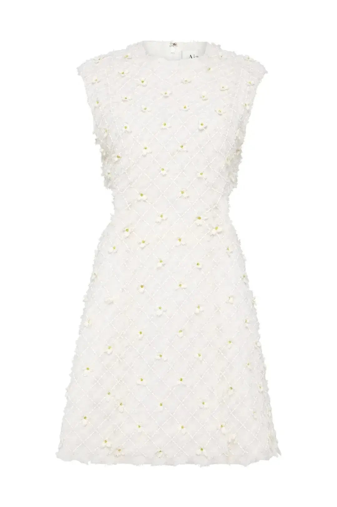 AJE Mirage Organza Cut Out Mini Dress Ivory Size 4 photo 3