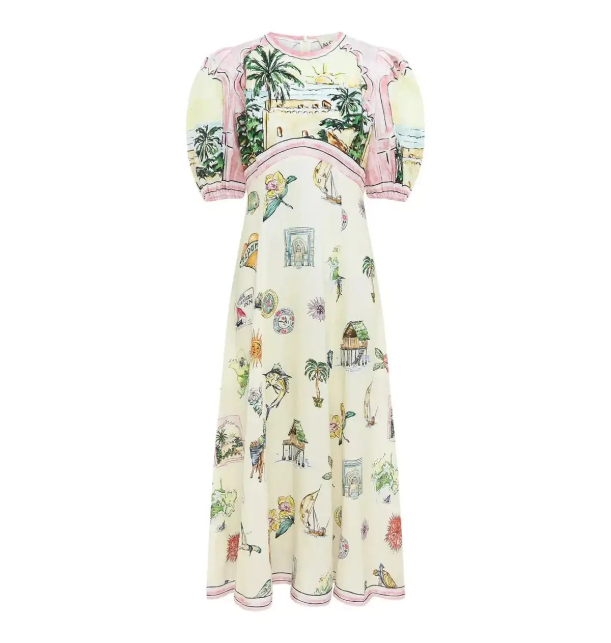 Alemais Sunset Midi Dress Multi Size AU 12 photo 3