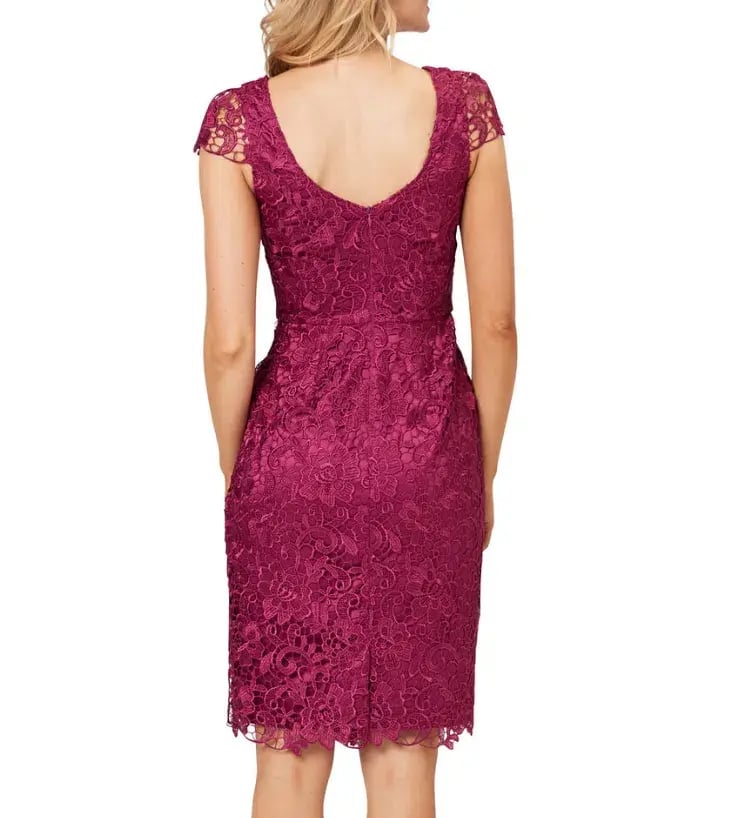 Review Majestic Dress Berry Size 6 photo 3