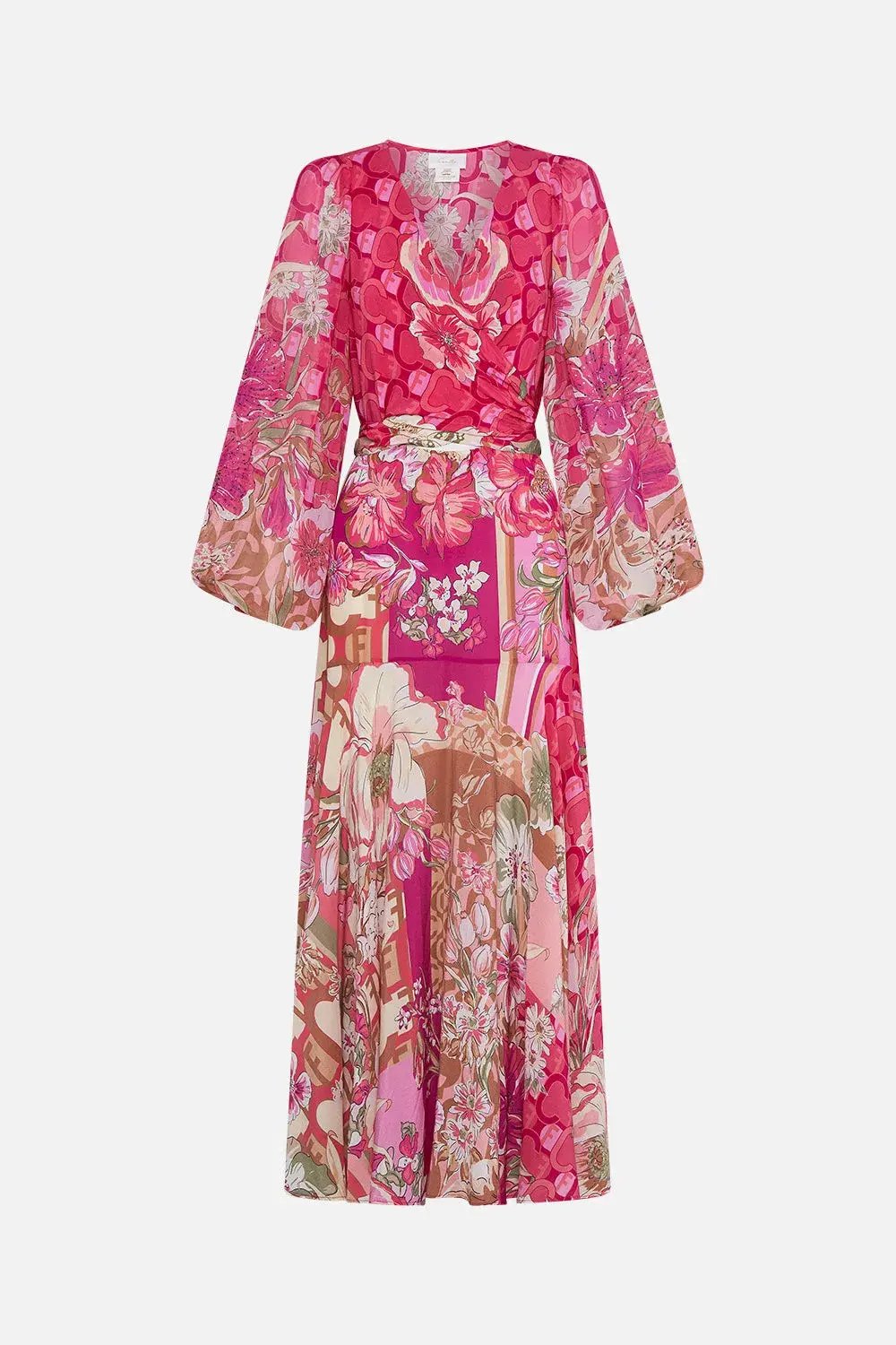 Camilla Wrap Tie Dress with Blouson Sleeve A Girl Named Florence Size M / AU 12 photo 3