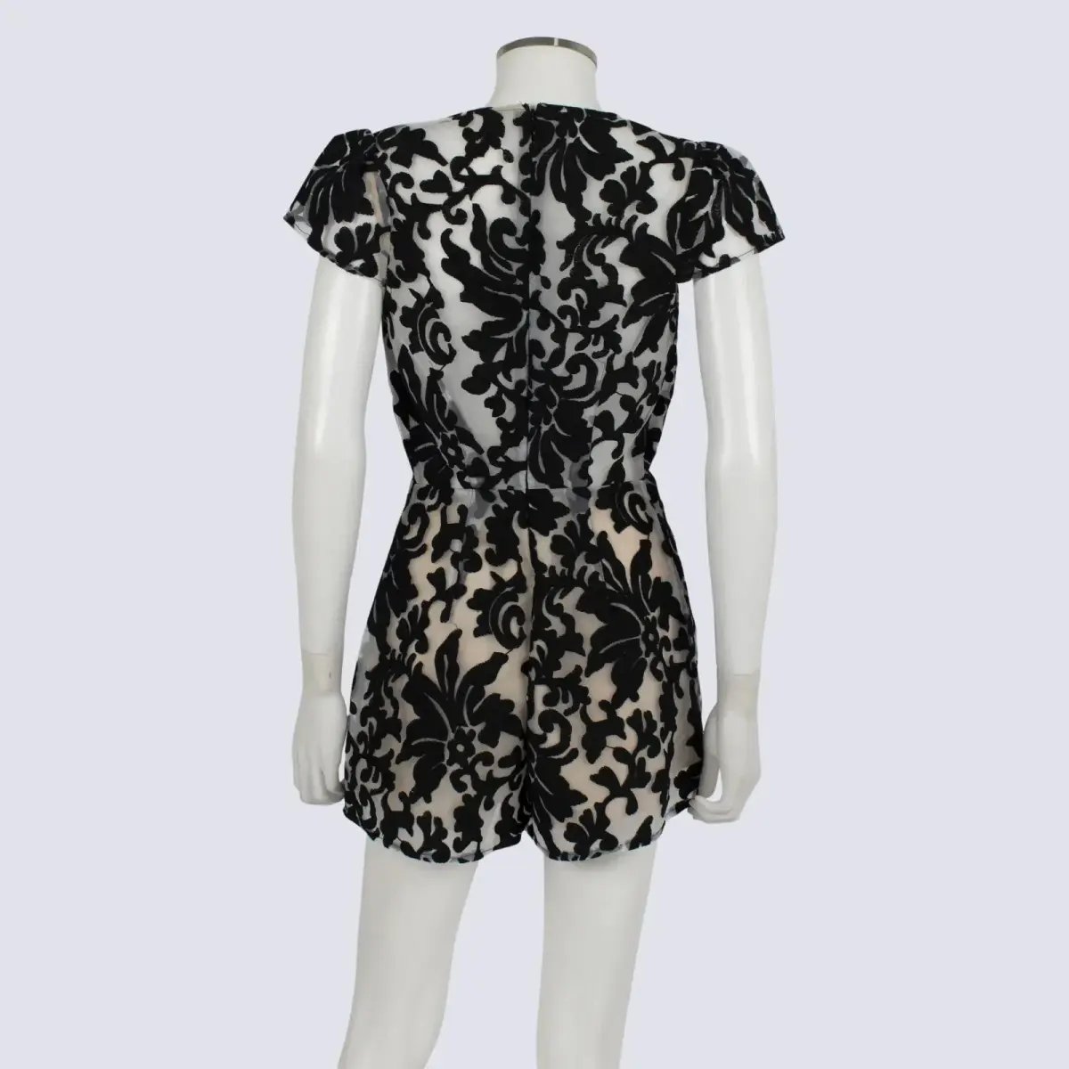 C/MEO Collective Cameo Operator Romper Mini Black Lace Size AU 6 photo 6
