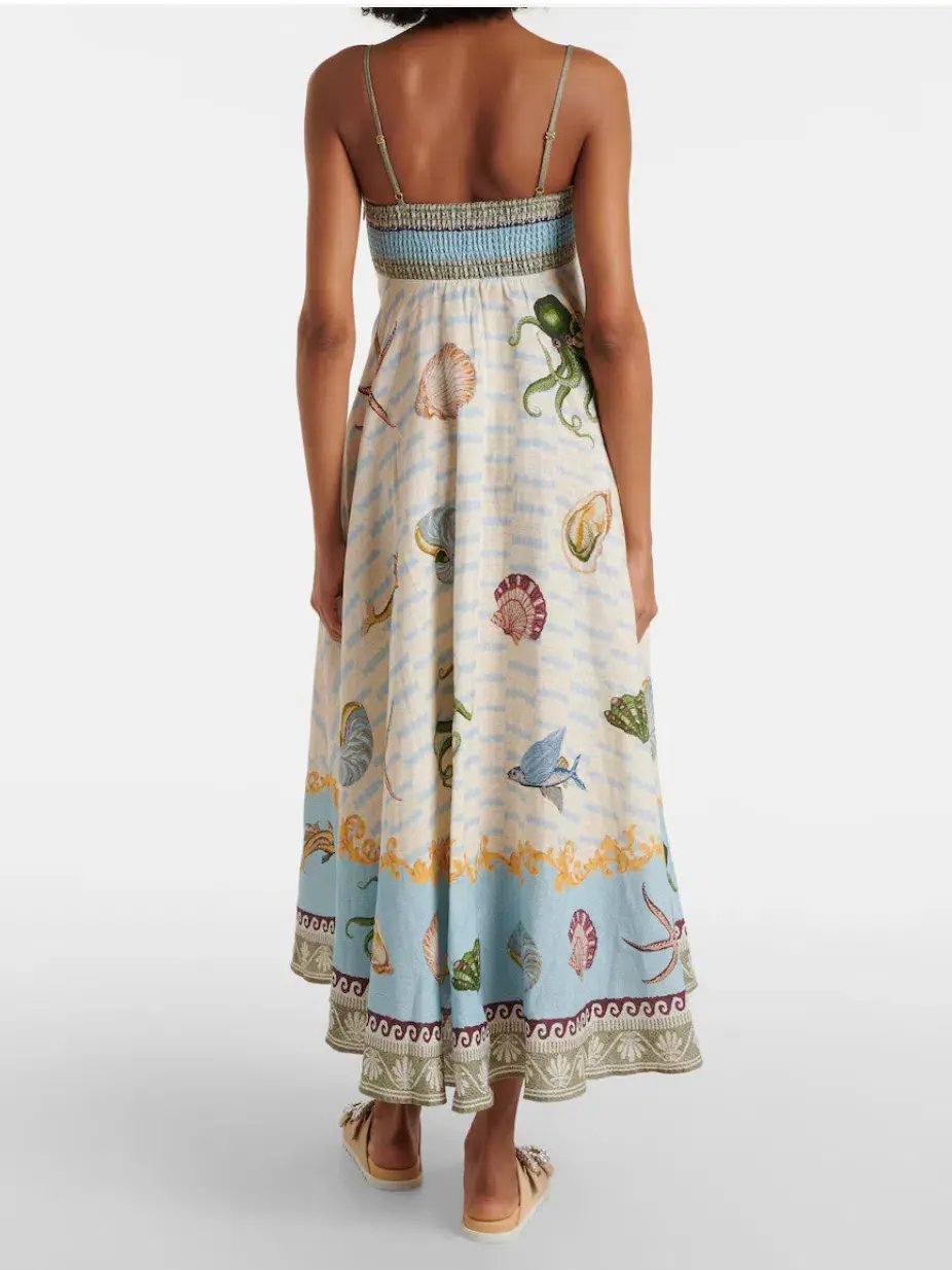 Alemais Bath House Sundress Midi Size AU 6 photo 2