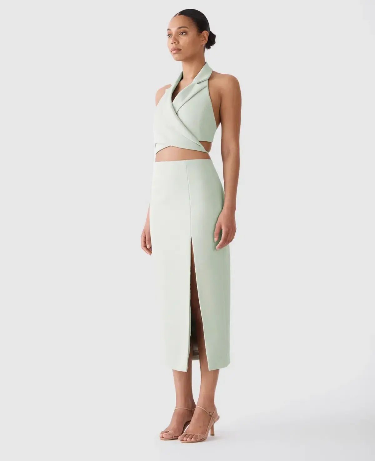 San Sloane Alessia Midi Dress Green Size S Au 8 photo 2