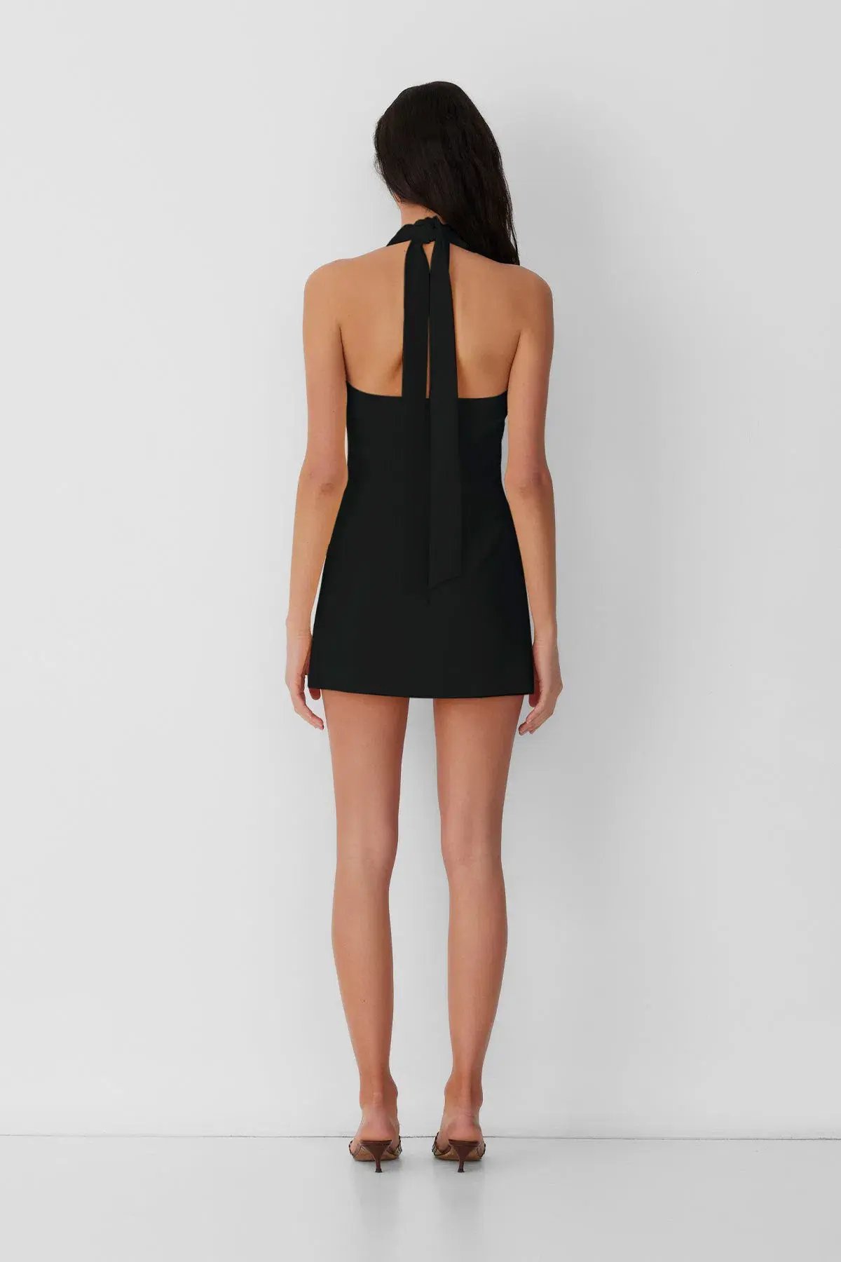 The Wolf Gang Irida Vest Mini Dress Black Size 8 photo 3