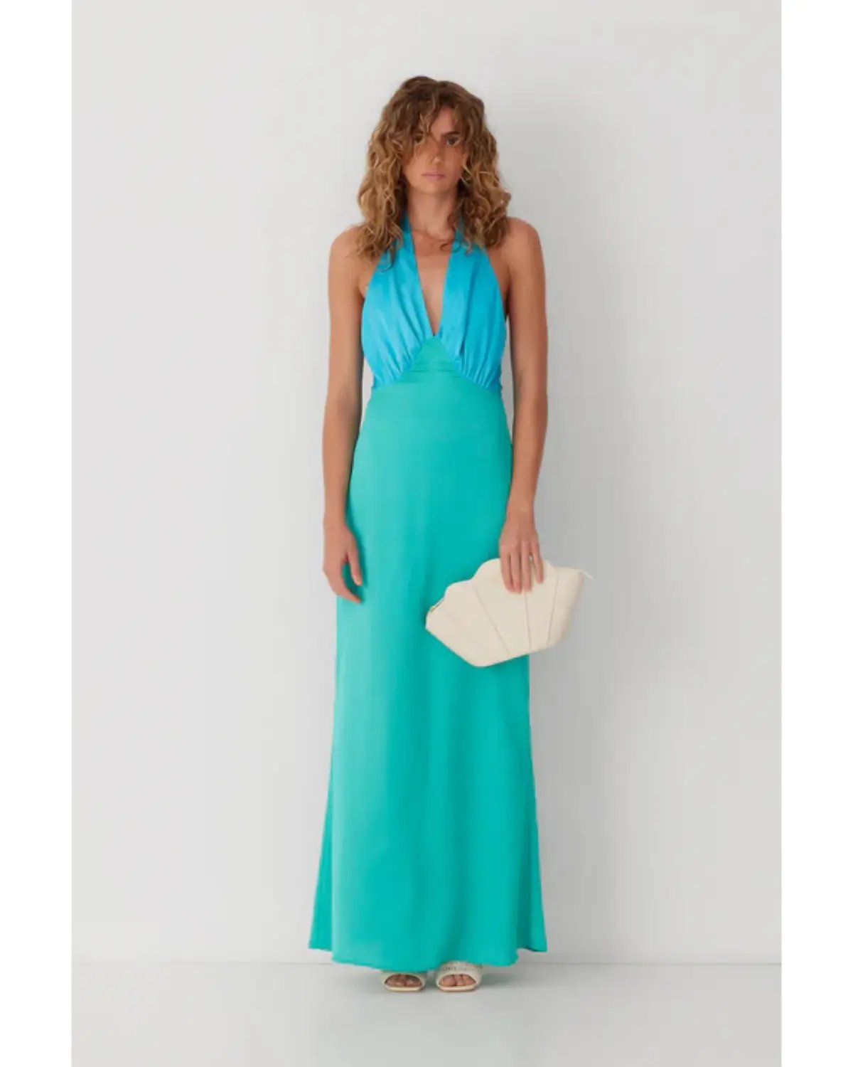 The Wolf Gang Oahu Slip Dress Aquamarine Size AU 10 photo 2