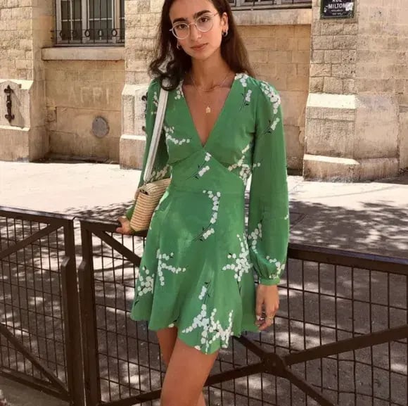 Realisation Par The Kate Dress Green Size 6 photo 2