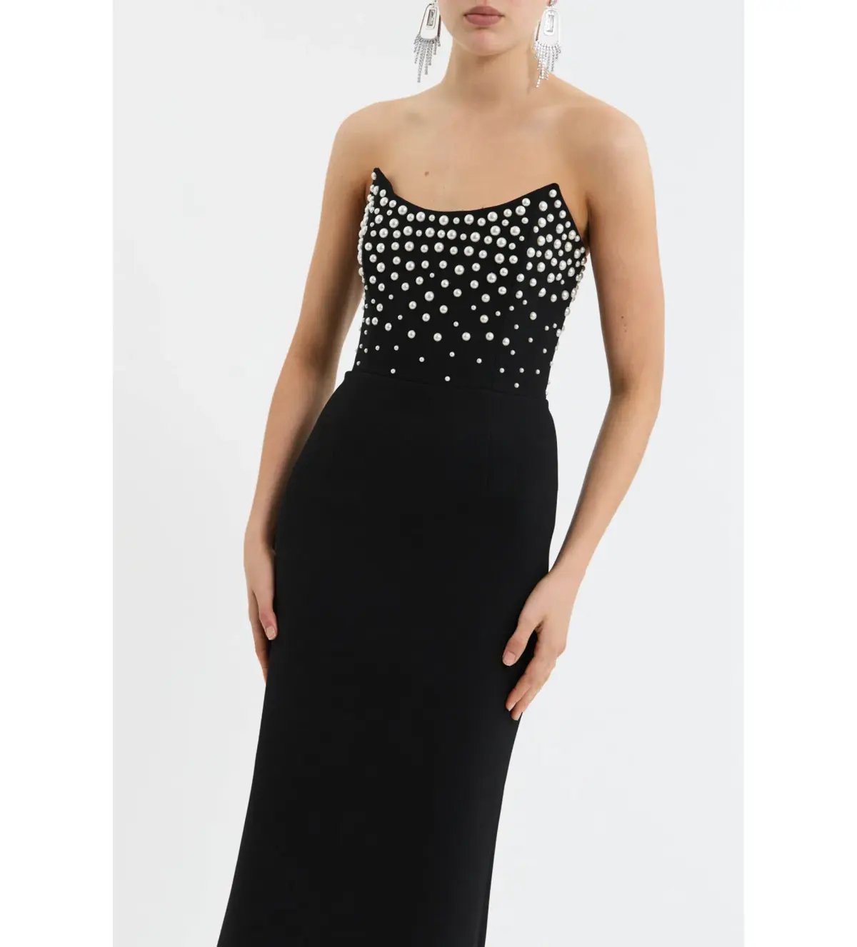 Rebecca Vallance Lynette Gown Black Size 10 photo 2