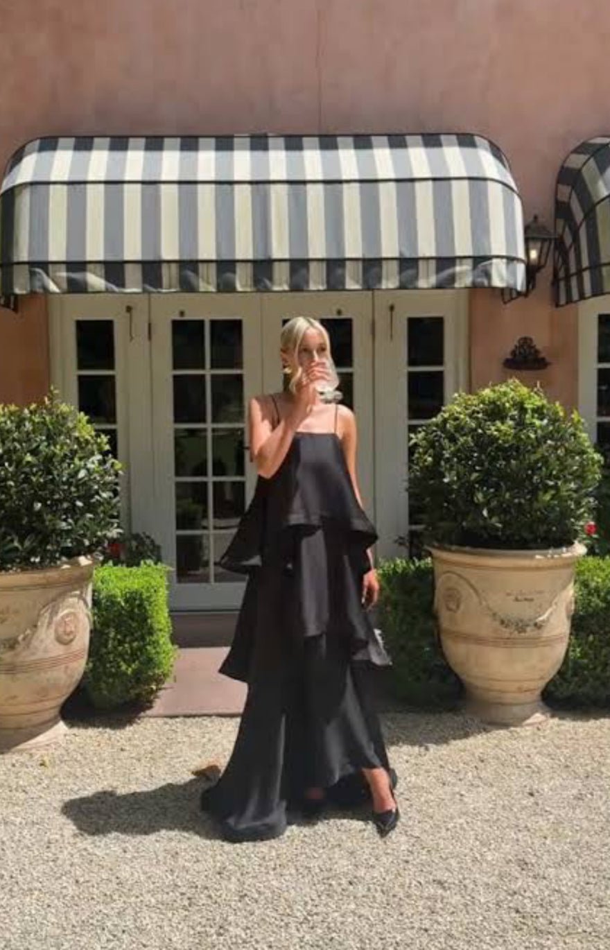 Elliatt Tilly Tiered Maxi Dress In Black photo 4