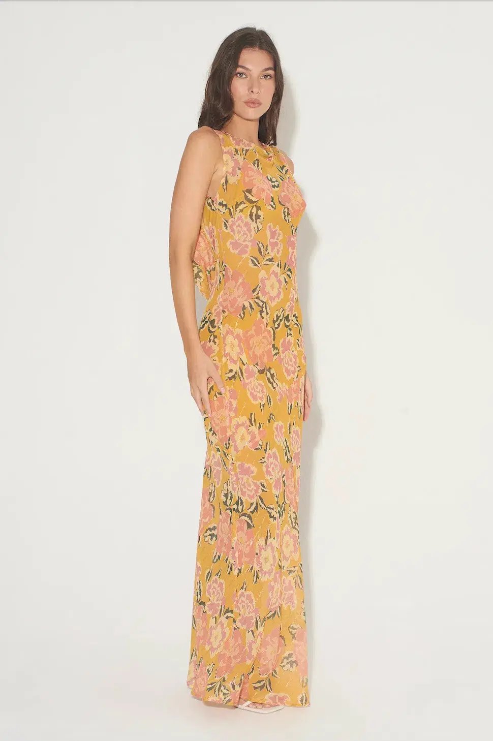 Hansen & Gretel Emmery Maxi Dress Honey Floral Size L / AU 12 photo 2