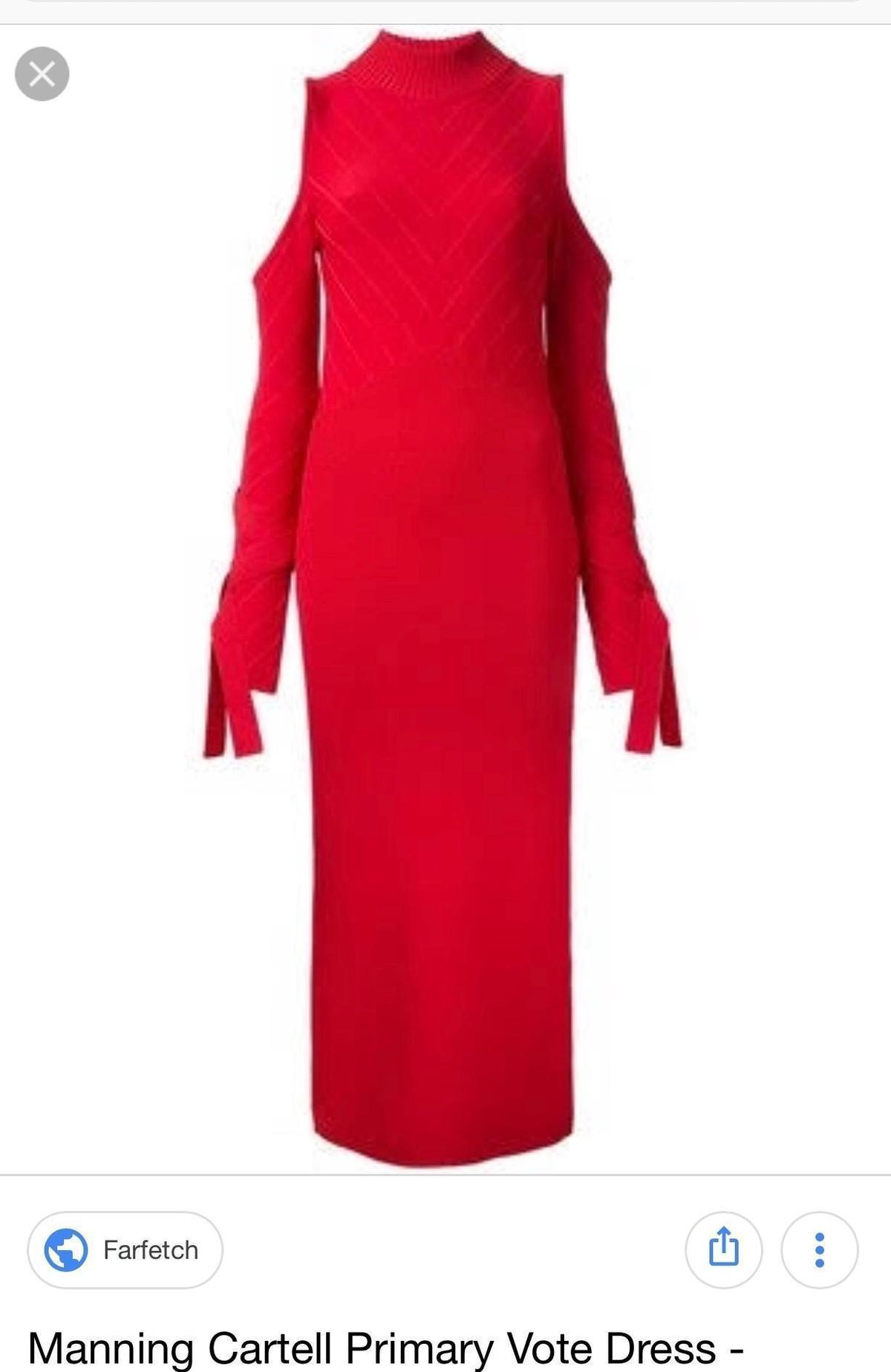 Manning Cartell Primary Vote Midi Dress in Red Size Small photo 3