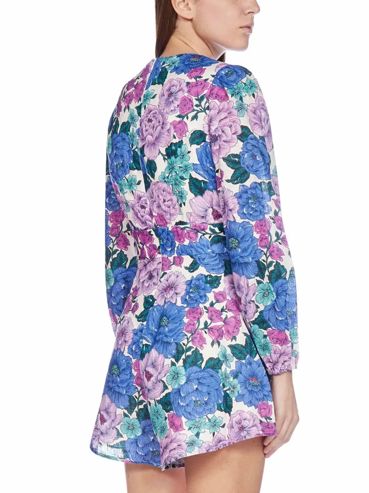 Zimmermann Poppy Plunge Playsuit Floral Size 1/AU 10 photo 4