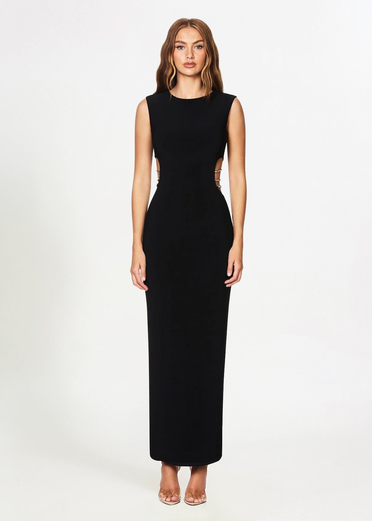 Mila Gown in Black Diamante photo 2