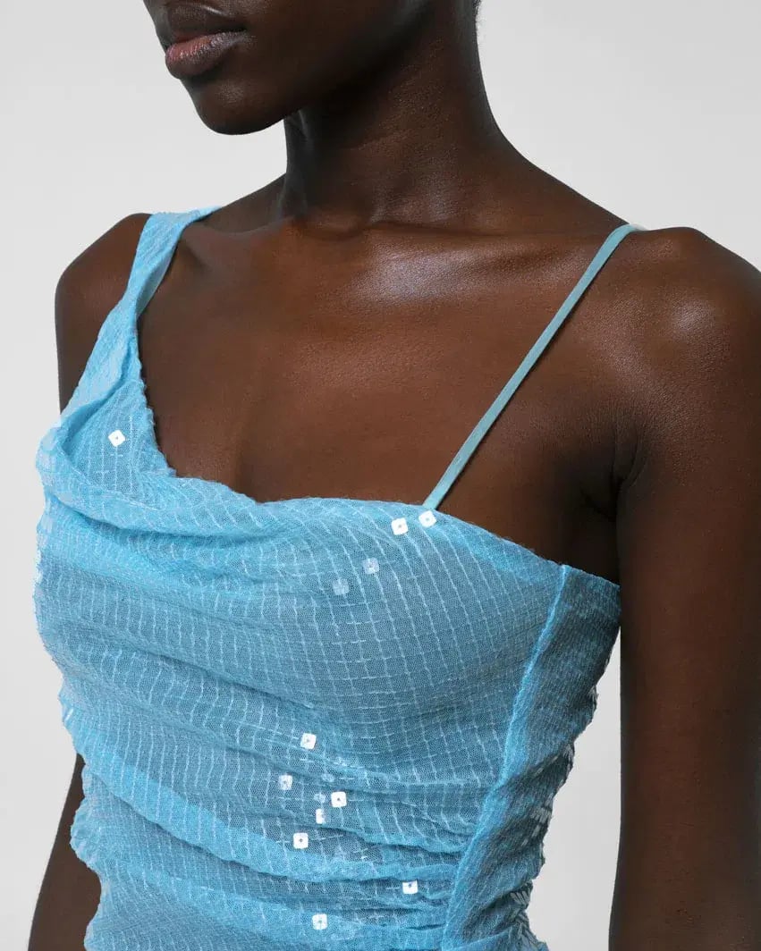 Cult Naked Blu Moon Dress Blue Size S photo 7