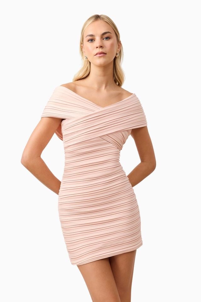 Elliatt Ava Strapless Mini Dress - Soft Pink photo 3