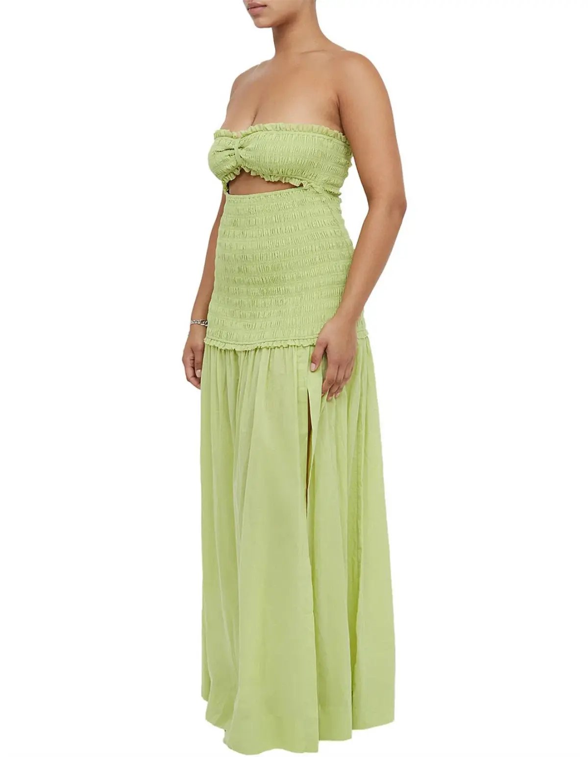 Bec & Bridge Solstice Strapless Maxi Dress Green Size AU 8 photo 3