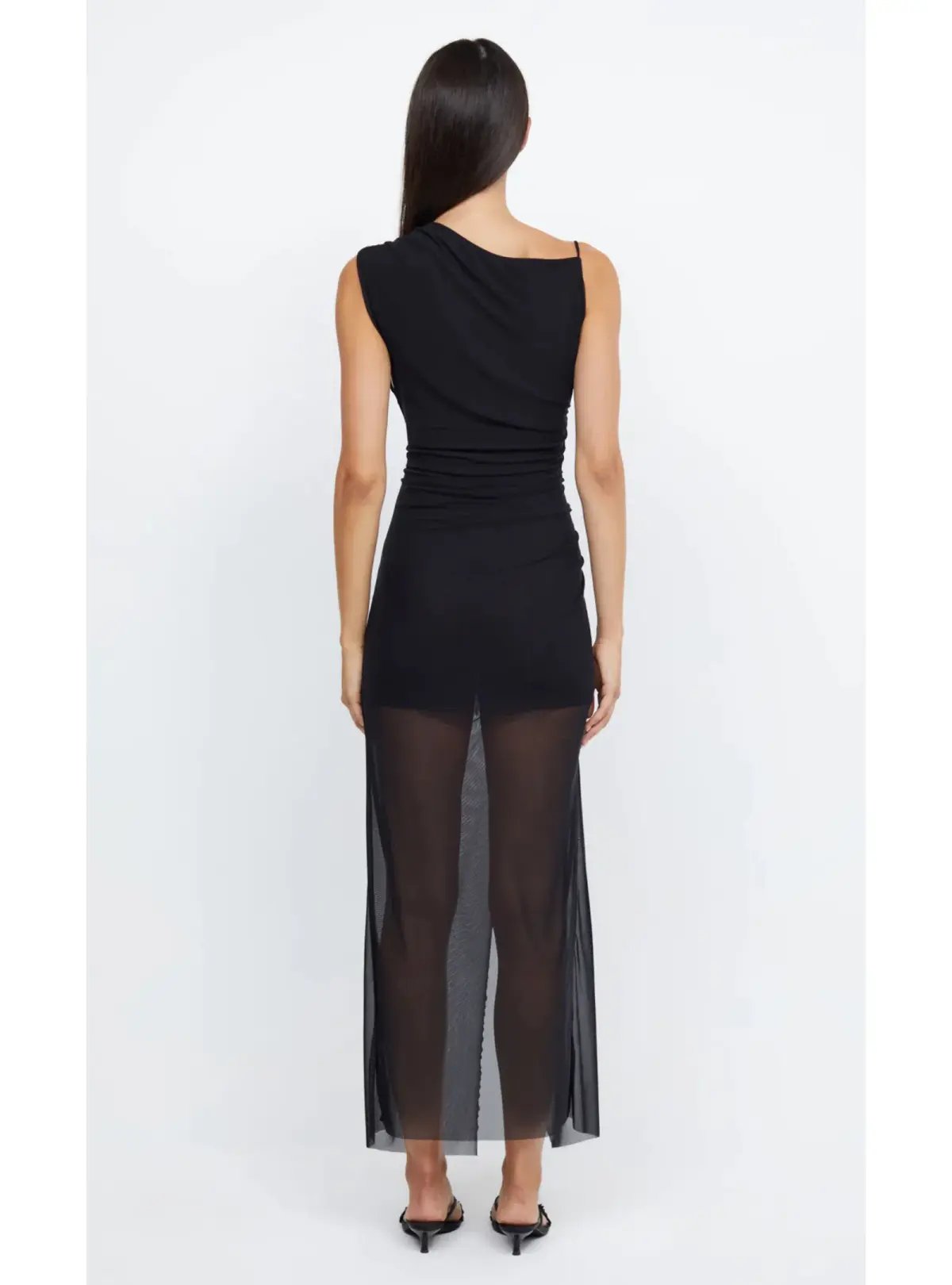 Bec + Bridge - Julien Asym Midi Dress in Black - Size 10 photo 2
