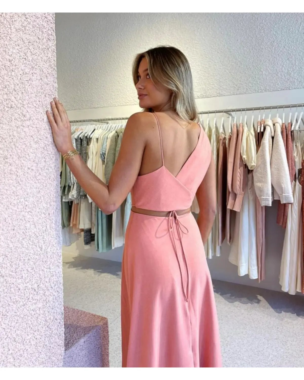 One Fell Swoop Bijoux Maxi Dress in Guava Size AU 10 photo 3