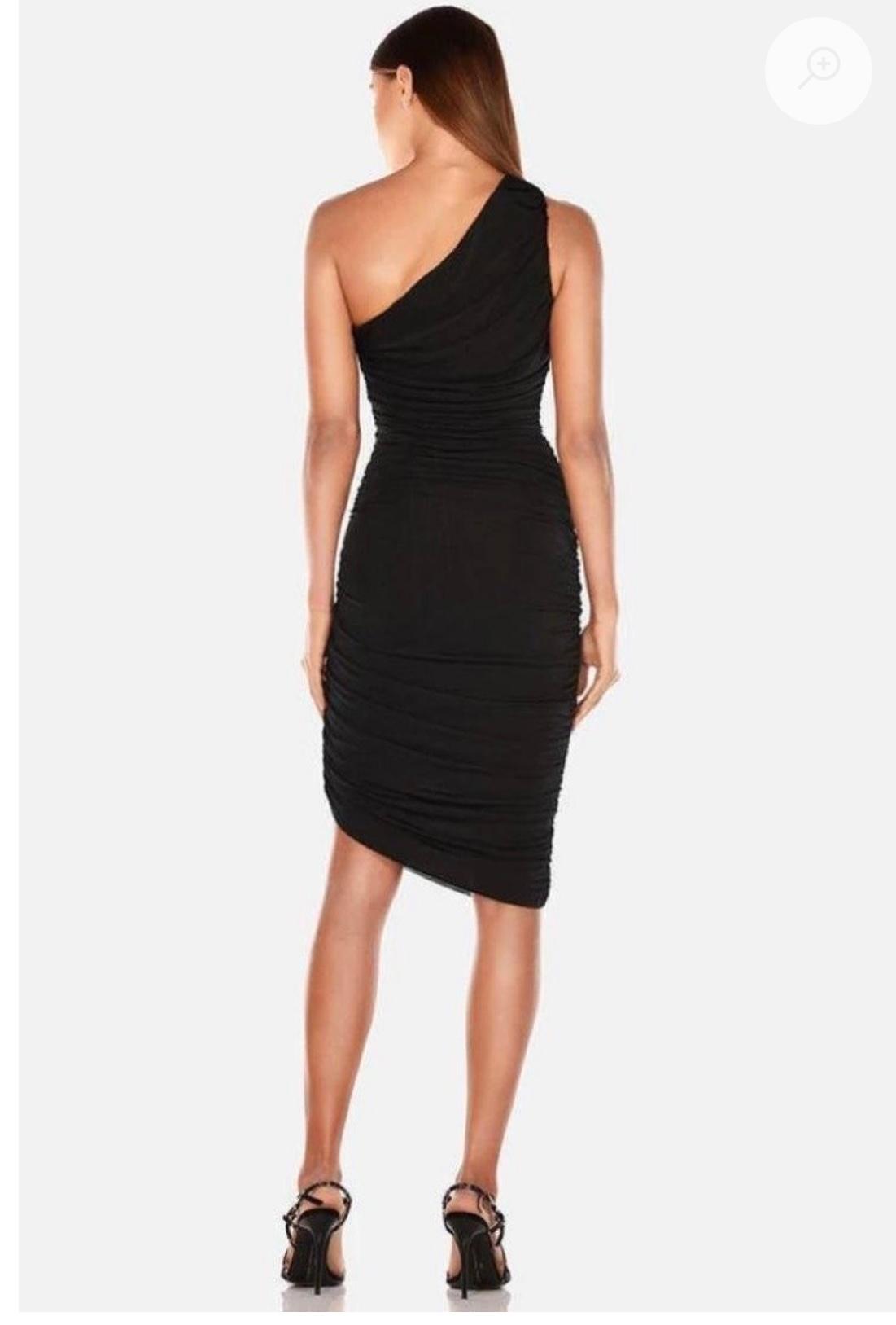 MISHA Jasey Dress Black Size 8 photo 3