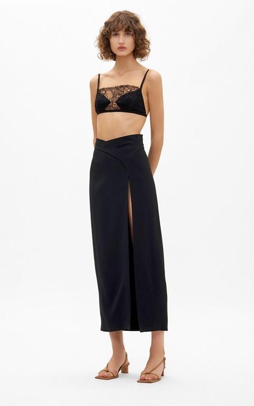 Dion Lee Marrow Lace Bandeau Top Black Size 8 photo 3