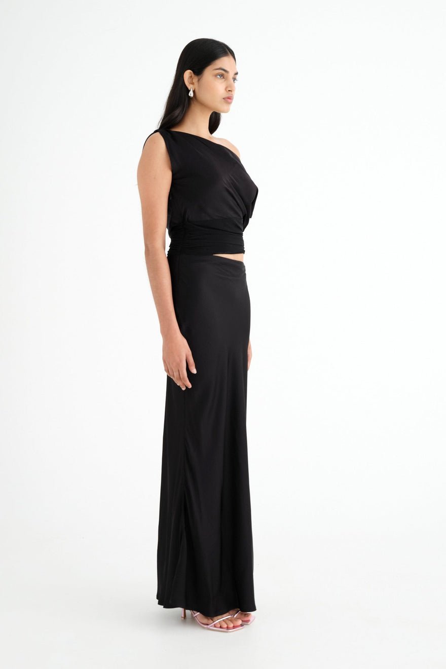Benni Tessa Off Shoulder Dress - Black photo 2
