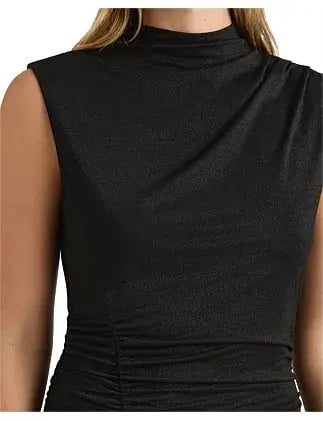 David Lawrence Copelyn Sparkle Jersey Dress Black Size 8/XS photo 4