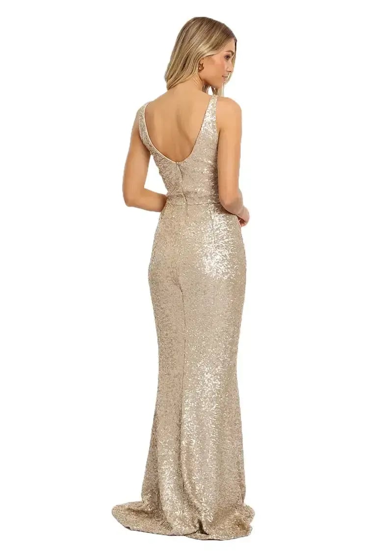 Dress The Population Harlow Gown in Ivory Size 12 photo 3
