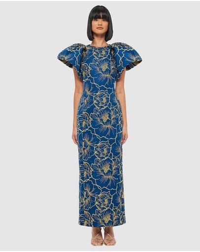 Leo Lin Lucinda Dress - Marine Blue photo 3