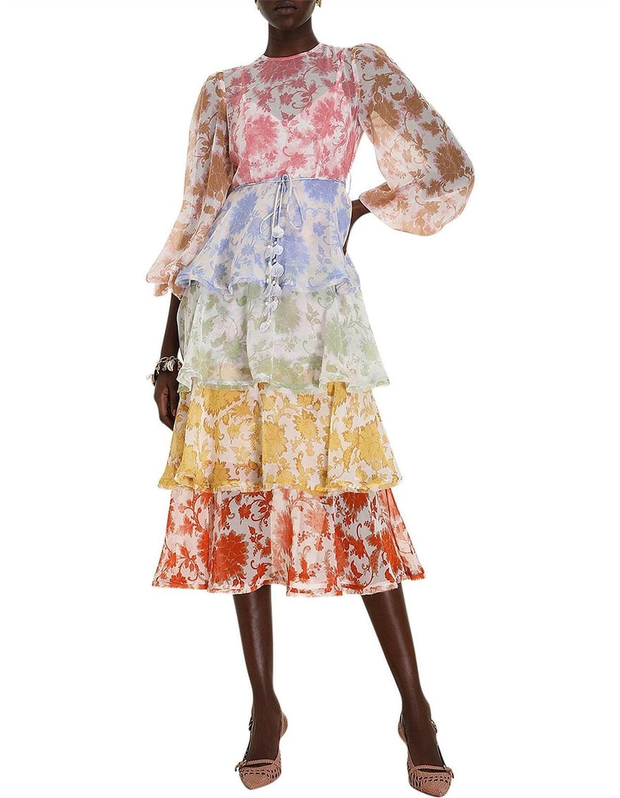Zimmermann Postcard Flounce Midi Dress photo 2